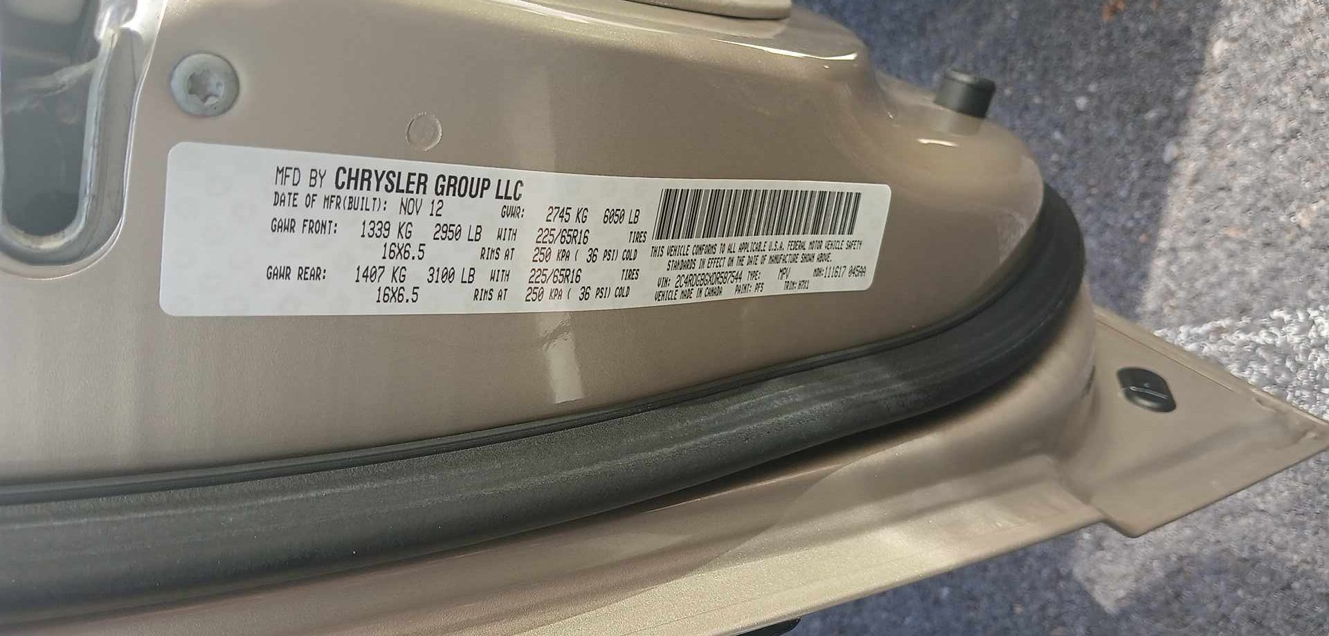 2013 Dodge Grand Caravan Passenger SE Minivan 4D