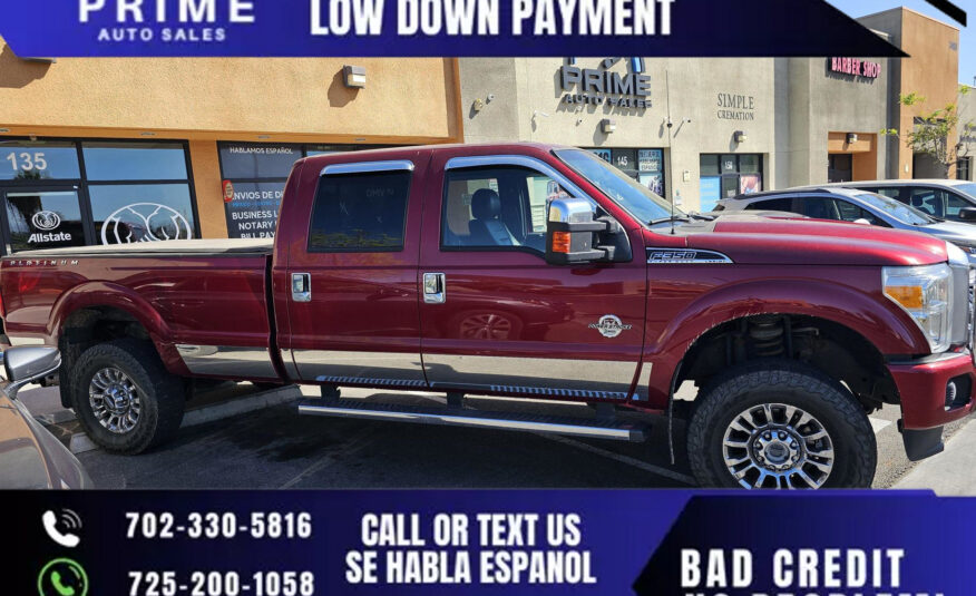 2014 Ford F350 Super Duty Crew Cab Platinum Pickup 4D 8 ft