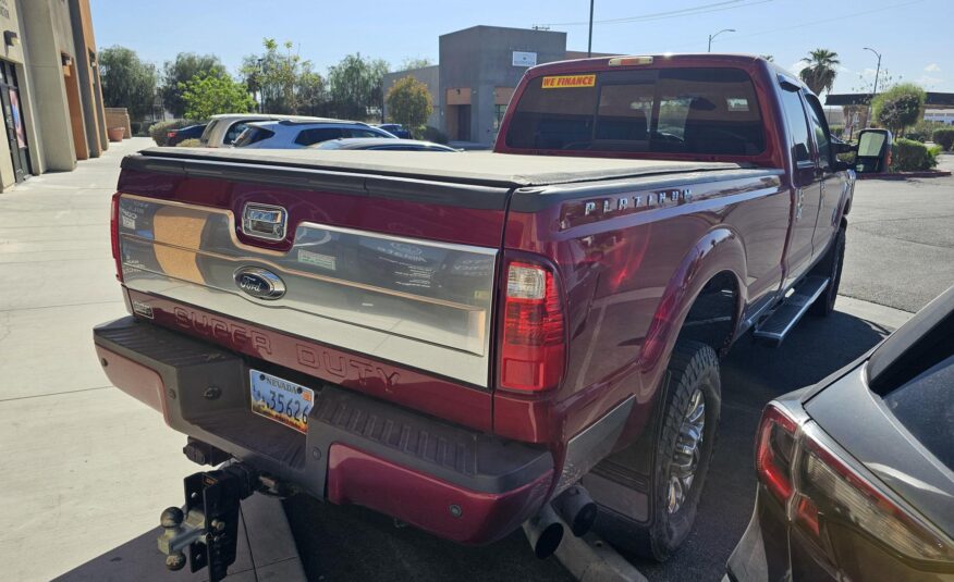 2014 Ford F350 Super Duty Crew Cab Platinum Pickup 4D 8 ft