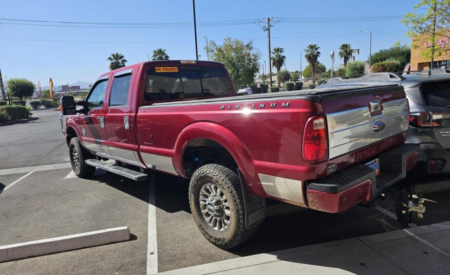 2014 Ford F350 Super Duty Crew Cab Platinum Pickup 4D 8 ft