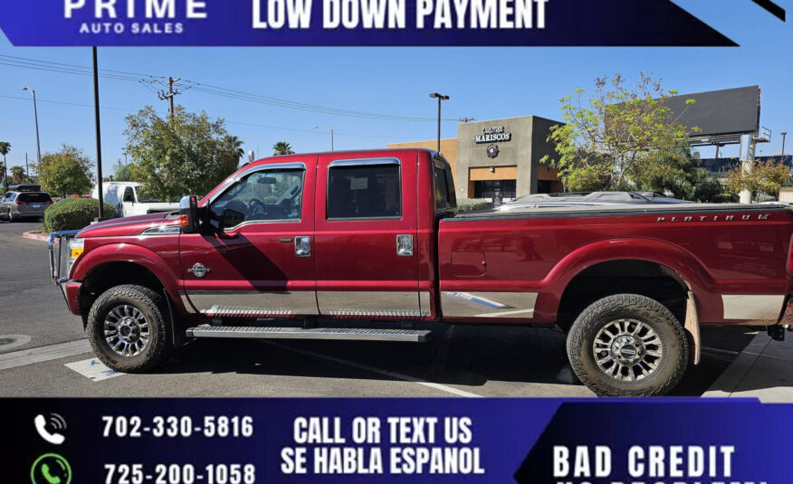 2014 Ford F350 Super Duty Crew Cab Platinum Pickup 4D 8 ft