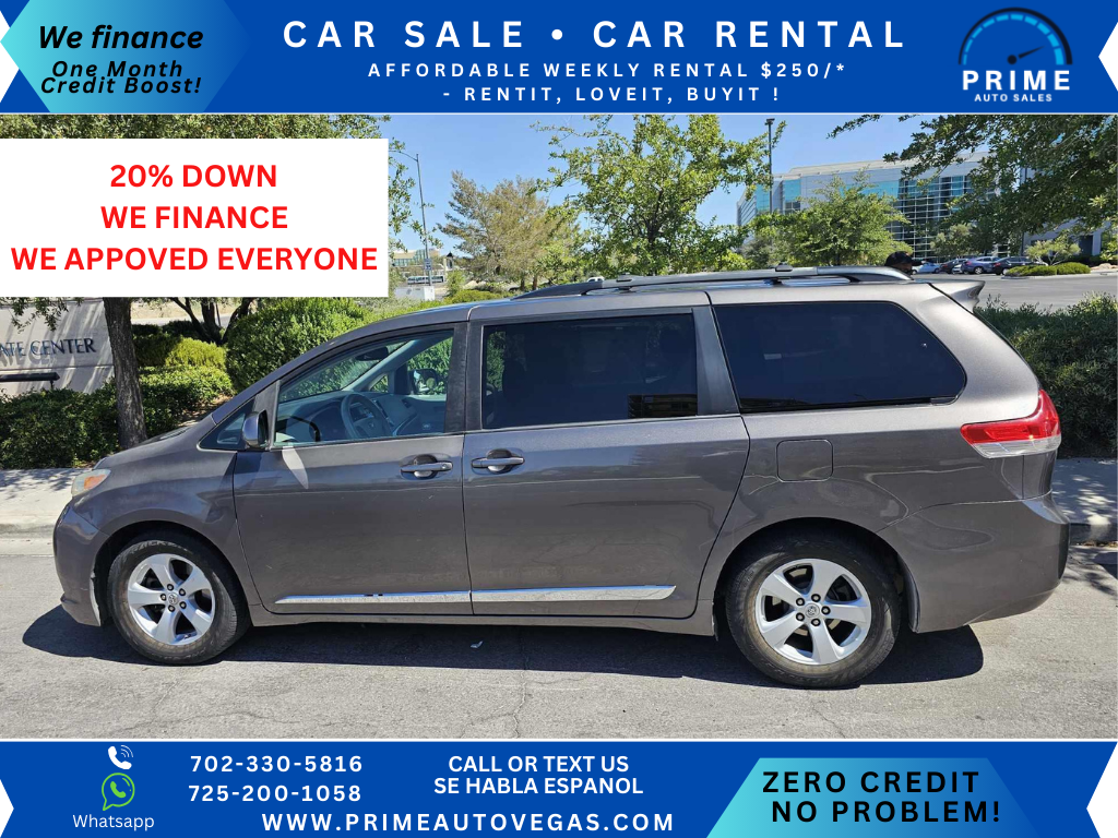 2011 TOYOTA SIENNA GREY